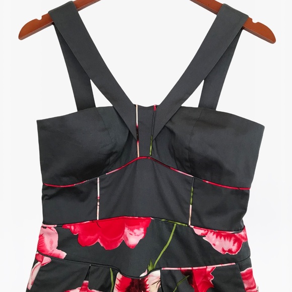 Anthropologie Sine Halter Floral Print Women’s Mini Dress 4 - Picture 12 of 17